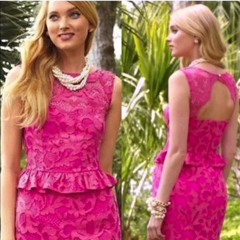 Lilly Pulitzer Pink Lace Dress